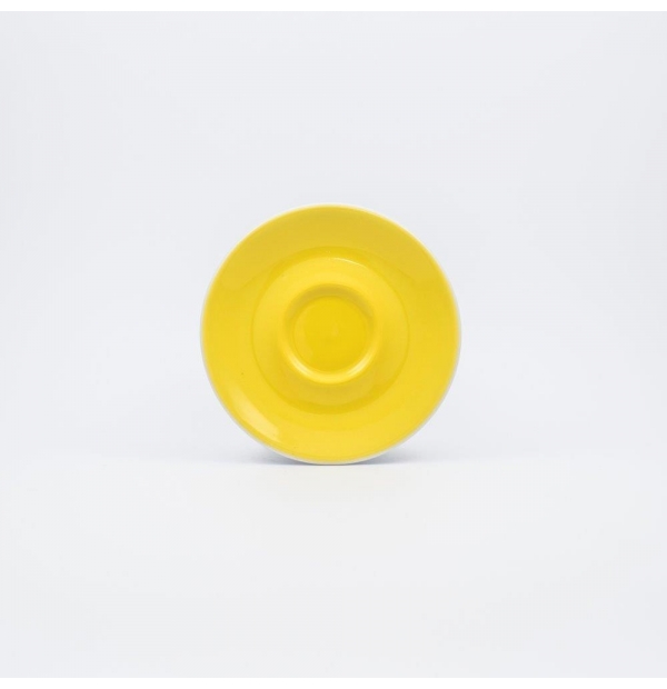 Coffee saucer yellow