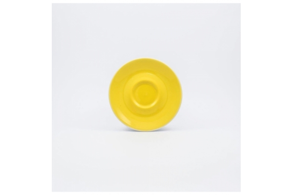 Coffee saucer yellow