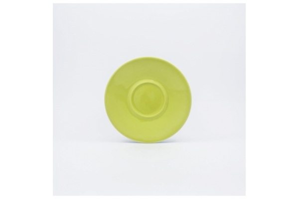 Hot chocolate saucer green