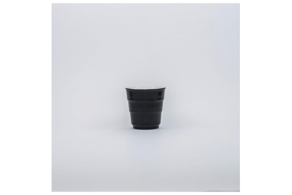 Black drinking cup