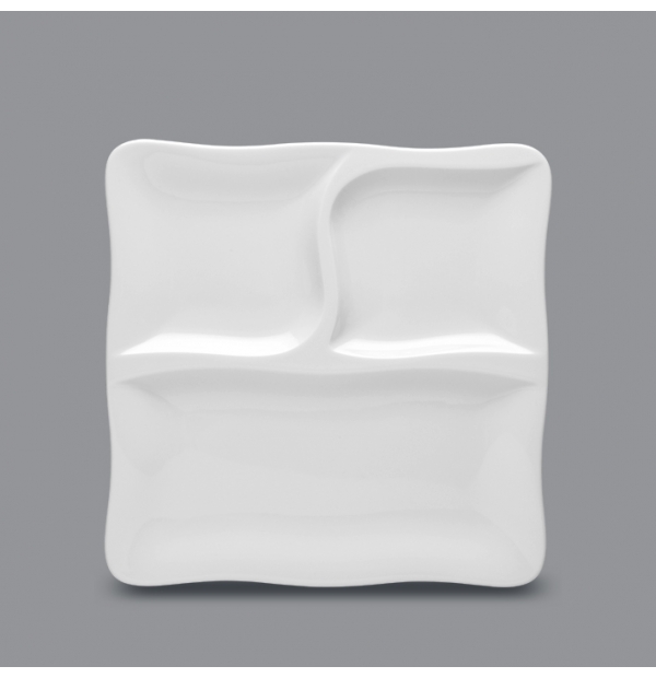 Assiette plate carrée
