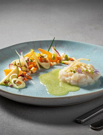 repas dans assiette personnalisée pour CHR