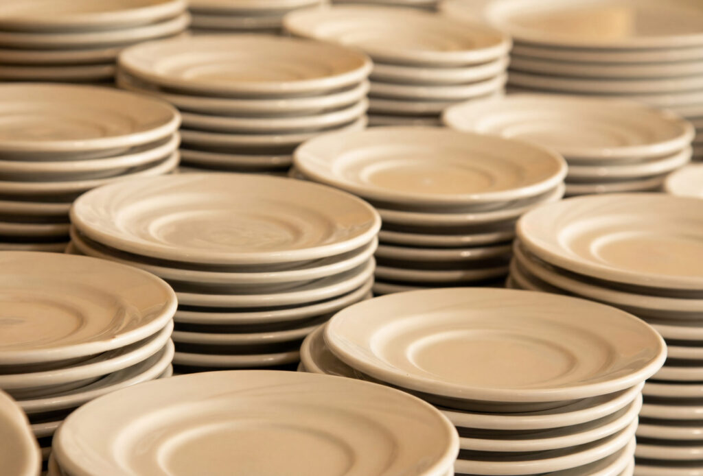 assiettes blances